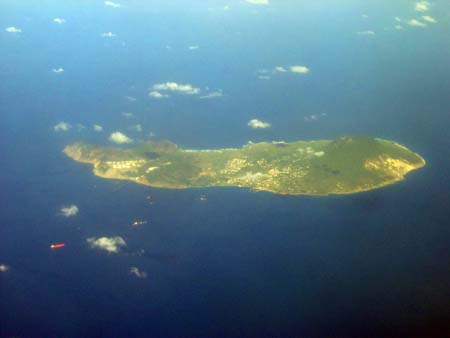 Aerial view of St. Kitts
