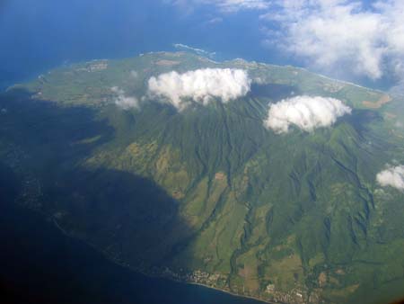 Aerial view of Nevis