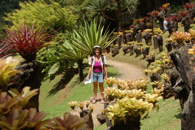 Susie in the Jardin de Balata, Martinique