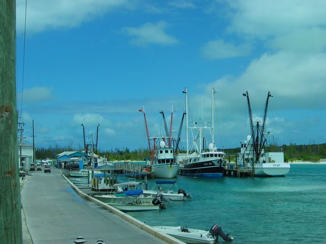 Lobster fleet in Spanish Wells, Bahamas 
