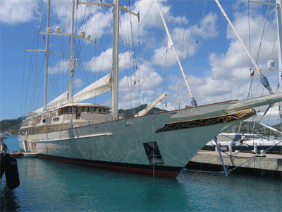 Athena, world's largest gaff rigged schooner