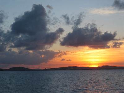 Sunset from Great Bird Island, Antigua