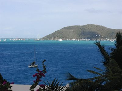Bitter End Yacht Club from Leverick Bay