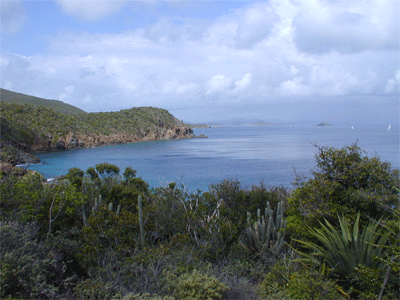View toward Tortola from Mosquito Island, BVI