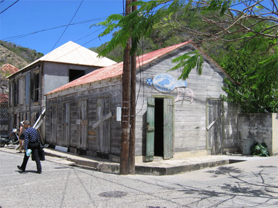Street scene in Bourg at Isle des Saintes, Guadeloupe