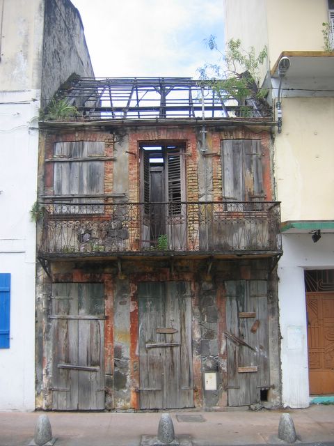 Ruins in St. Pierre, Martinique, FWI