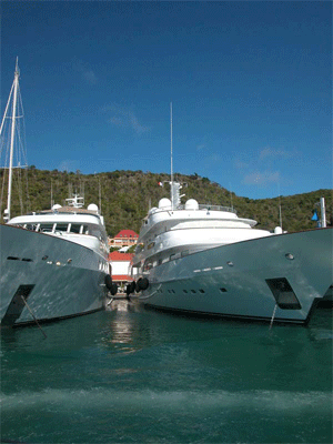 Yachts on the Quai, St. Barts