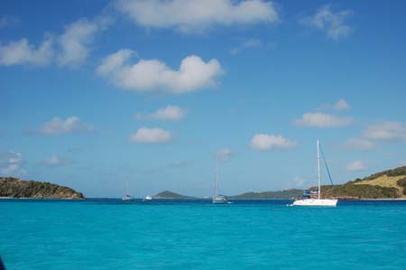 Anchorage in Tobago Cays, SVG