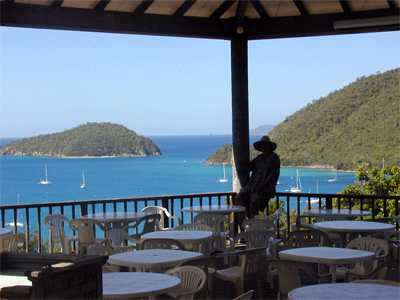 View from the Restaurant at Maho Camp