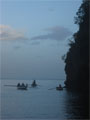 Fishermen entering Cumberland Bay in the early morning 