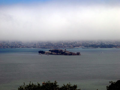Alcatraz Island from Angel Island